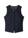 Paul Smith Button Vest In Blue