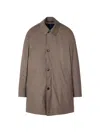 Paul Smith Button Wool Coat In Orange