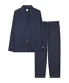 Paul Smith Buttoned Drawstring Two-piece Pyjamas In Blue