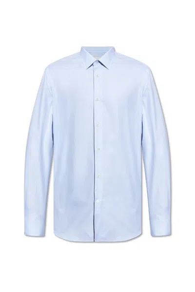 Paul Smith Cotton Shirt In Blue