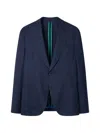 Paul Smith Buttoned Patch-pocket Blazer In Blue