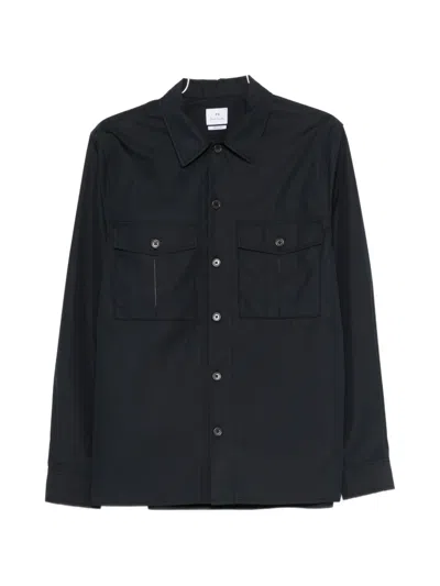 Paul Smith Buttoned Pocket Jacket In Black