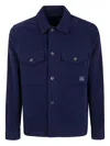Paul Smith Military Style Overshirt Jacket For Men In Blue