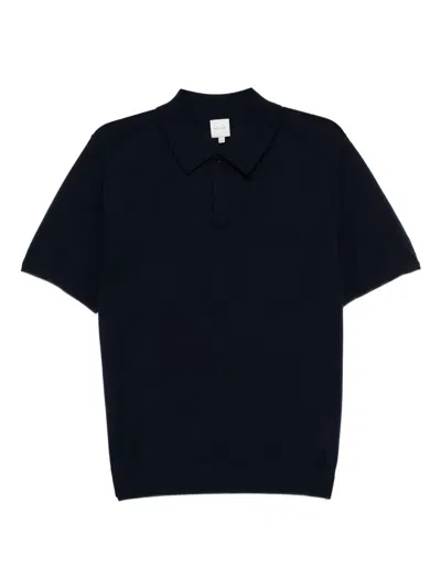 Paul Smith Buttoned Polo Shirt In Blue