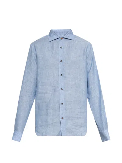 Paul Smith Buttoned Shirt In Blue