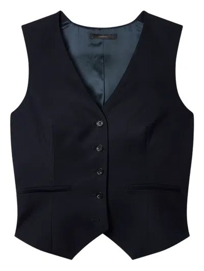 Paul Smith Buttoned Waistcoat In Blue