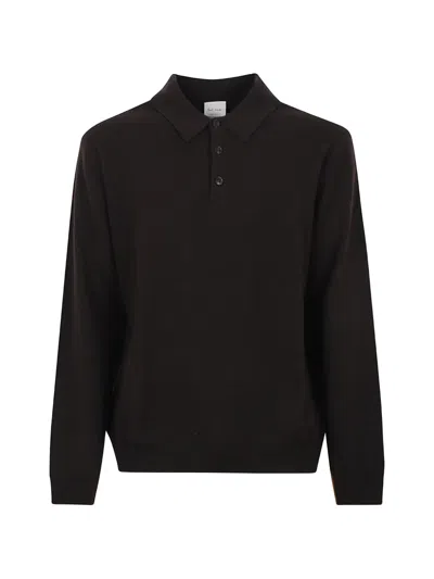 Paul Smith Button-placket Polo Shirt In Black