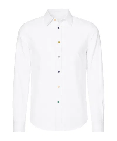 Paul Smith Tailored-fit Oxford Shirt In White