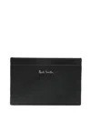 PAUL SMITH PAUL SMITH CALF LEATHER STRIPE BALLOON CARDHOLDER