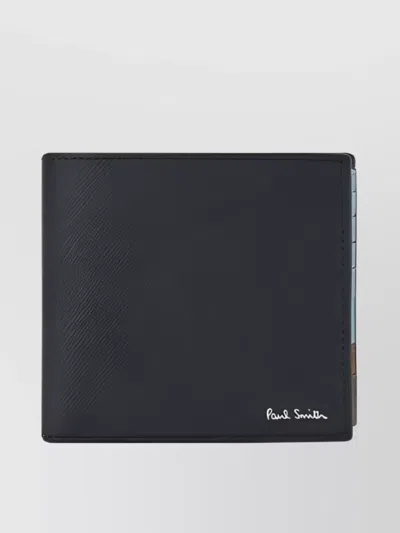 PAUL SMITH CALFSKIN WALLET WITH PRESSURE PRINT DESIGN