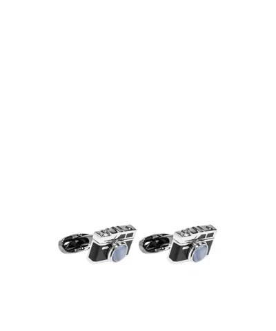 Paul Smith Camera-shaped Cufflinks In Black