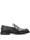 Paul Smith Camini Floral-leather Loafers In Black