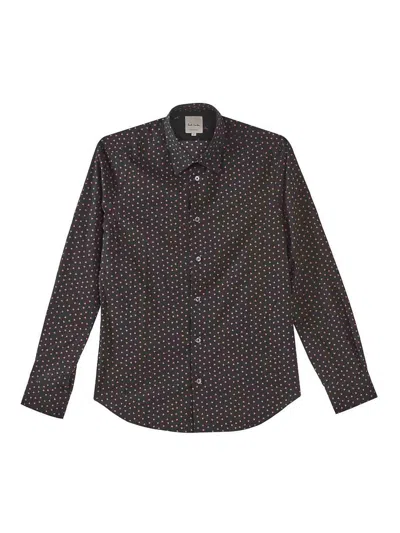 Paul Smith Hearts Shirt In Black