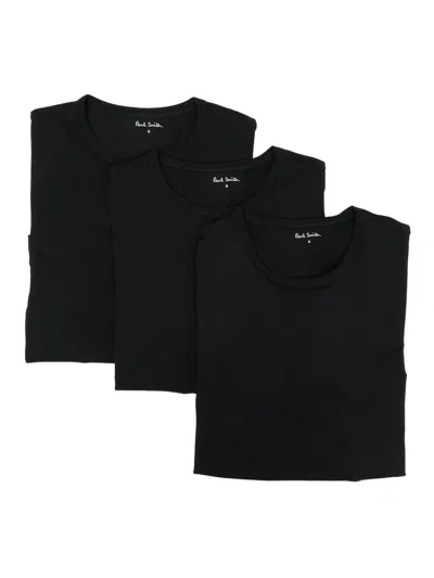 Paul Smith 3-pack T-shirts In Black