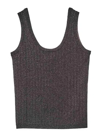 Paul Smith Canottiera Lurex In Black