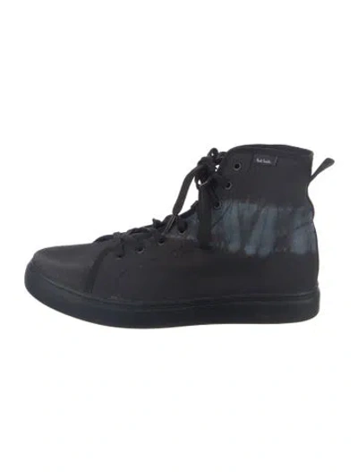 Pre-owned Paul Smith Canvas Printed Sneakers In Blue