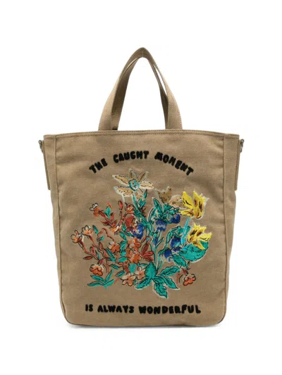 Paul Smith Canvas Tote Bag In Beige