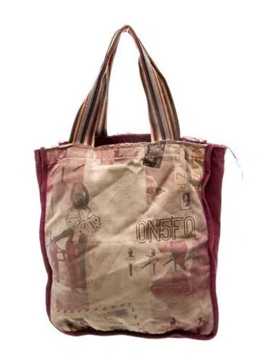 Pre-owned Paul Smith Canvas Tote In Brown