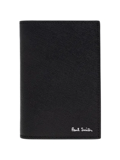 Paul Smith Men Leather Wallet In Black