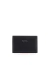 PAUL SMITH CARD HOLDER BLACK LEATHER WALLET