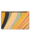 Paul Smith Card Holder Dusky Swirl In Yellow