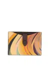 Paul Smith Women's 'dusky Swirl' Leather Pull-out Card Holder Multicolour In Multicolour