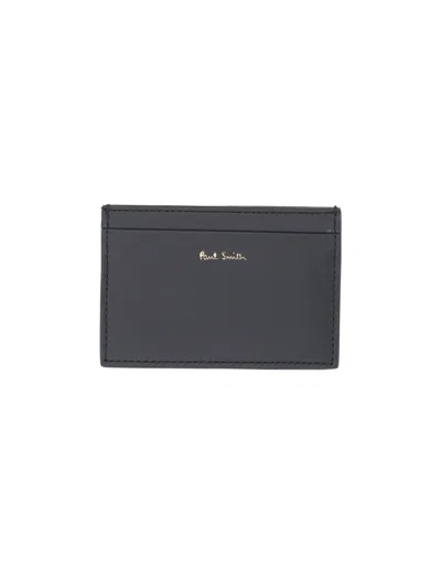 Paul Smith Card Holder Signature Stripe In Black