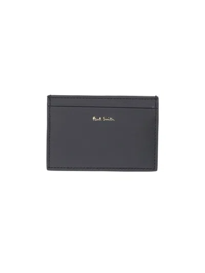 Paul Smith Card Holder "signature Stripe" In Black
