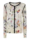Paul Smith Womens Knitted Cardigan Button In Blanco