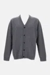 Paul Smith Classic Gray Cardigan With V-neck In Gray