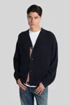 Paul Smith Cardigan In Blue Wool In Blue