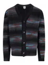Paul Smith Button Thru Cardigan In Multi