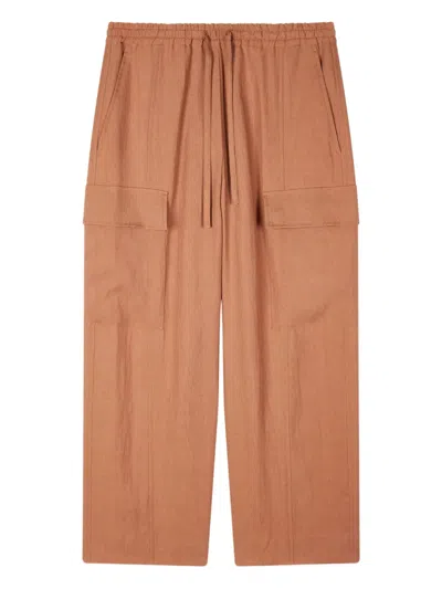 PAUL SMITH CARGO-POCKET LINEN TROUSERS