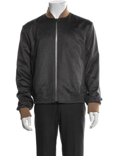 Pre-owned Paul Smith Cashmere Bomber Jacket In Blue