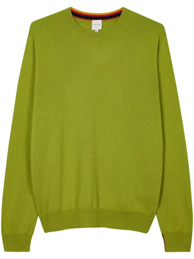 Paul Smith Cashmere Crew-neck Sweater In Green