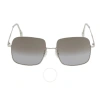 PAUL SMITH PAUL SMITH CASSIDY GREY SQUARE LADIES SUNGLASSES PSSN02855 002 55