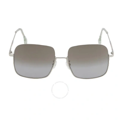 Paul Smith Cassidy Grey Square Ladies Sunglasses Pssn02855 002 55 In Grey / Silver