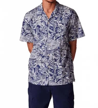 Paul Smith Casual-fit Chalet Print Shirt In Navy In Blue