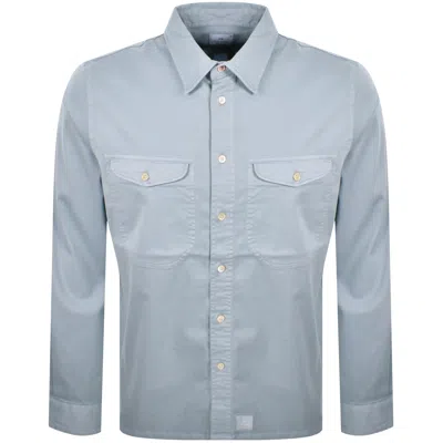 Paul Smith Casual Fit Long Sleeved Shirt Blue