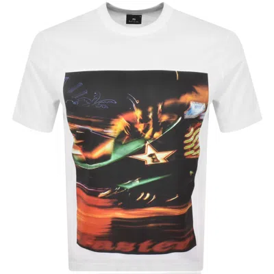 Paul Smith Casual Fit Print T Shirt White