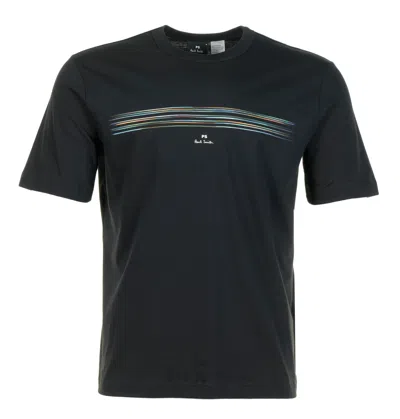 Paul Smith Casual Fit Short Sleeve T Shirt Black Stripe