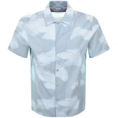 Paul Smith Casual Fit Short Sleeved Shirt Blue