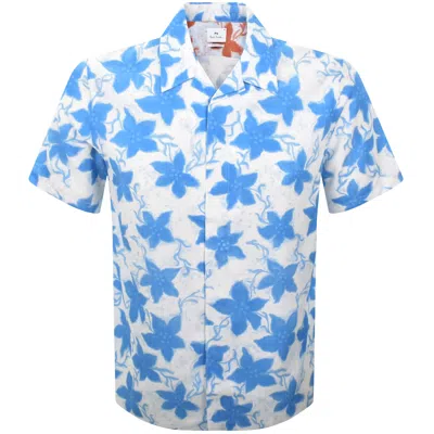 Paul Smith Casual Fit Short Sleeved Shirt Blue