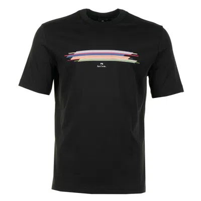 Paul Smith Casual Fit Stripe Short Sleeve T Shirt Black