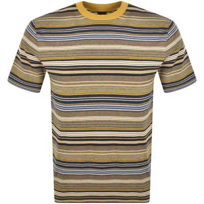 Paul Smith Casual Fit Stripe T Shirt Yellow