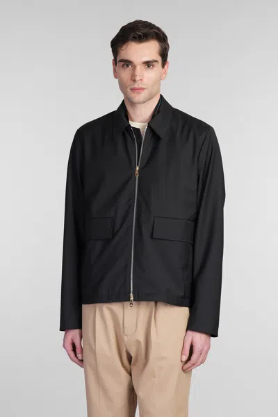 Paul Smith Casual Jacket In Black Wool