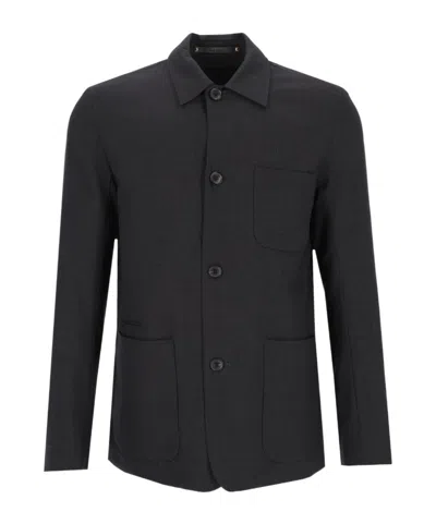 Paul Smith Casual Shirt-style Jacket In Black