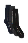 Paul Smith Central Signature Stripe Socks In Blue