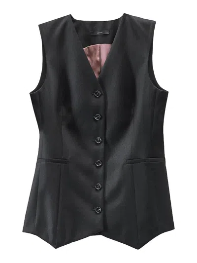 Paul Smith Wool Vest In Black