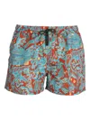 Paul Smith Chalet Printed Drawstring Shorts In Multi